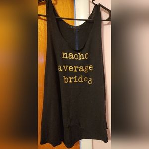 Black Bridal Tank Top XL Love & Cherish